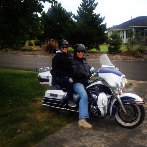 And how about a ride on the Harley? Thanks, Dad!